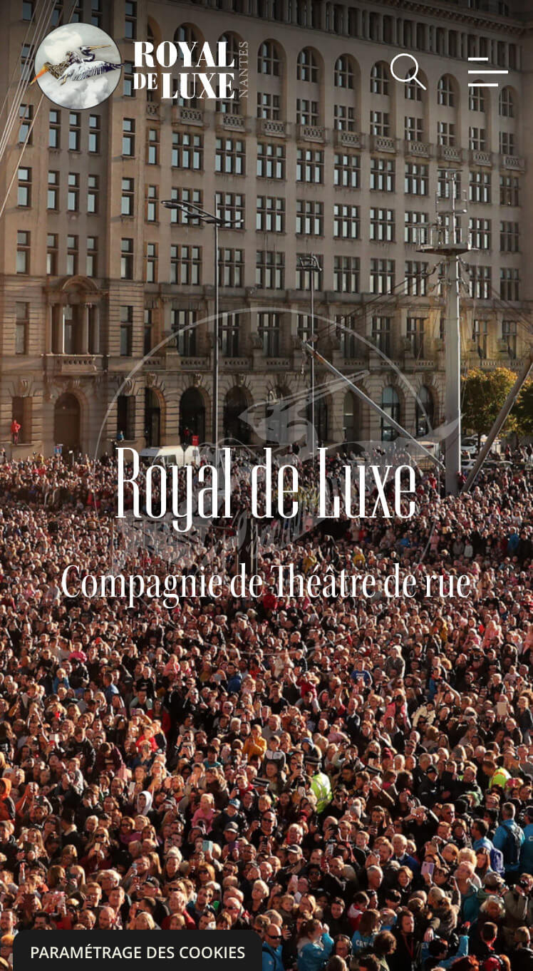 Aperçu du site royal-de-luxe.com en version mobile